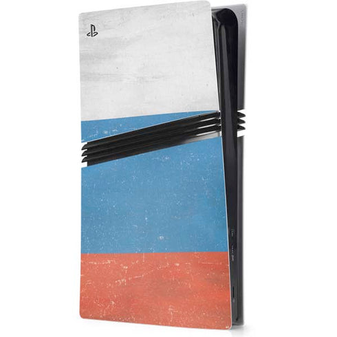 Russian Flag Distressed PS5 Pro Console Skin